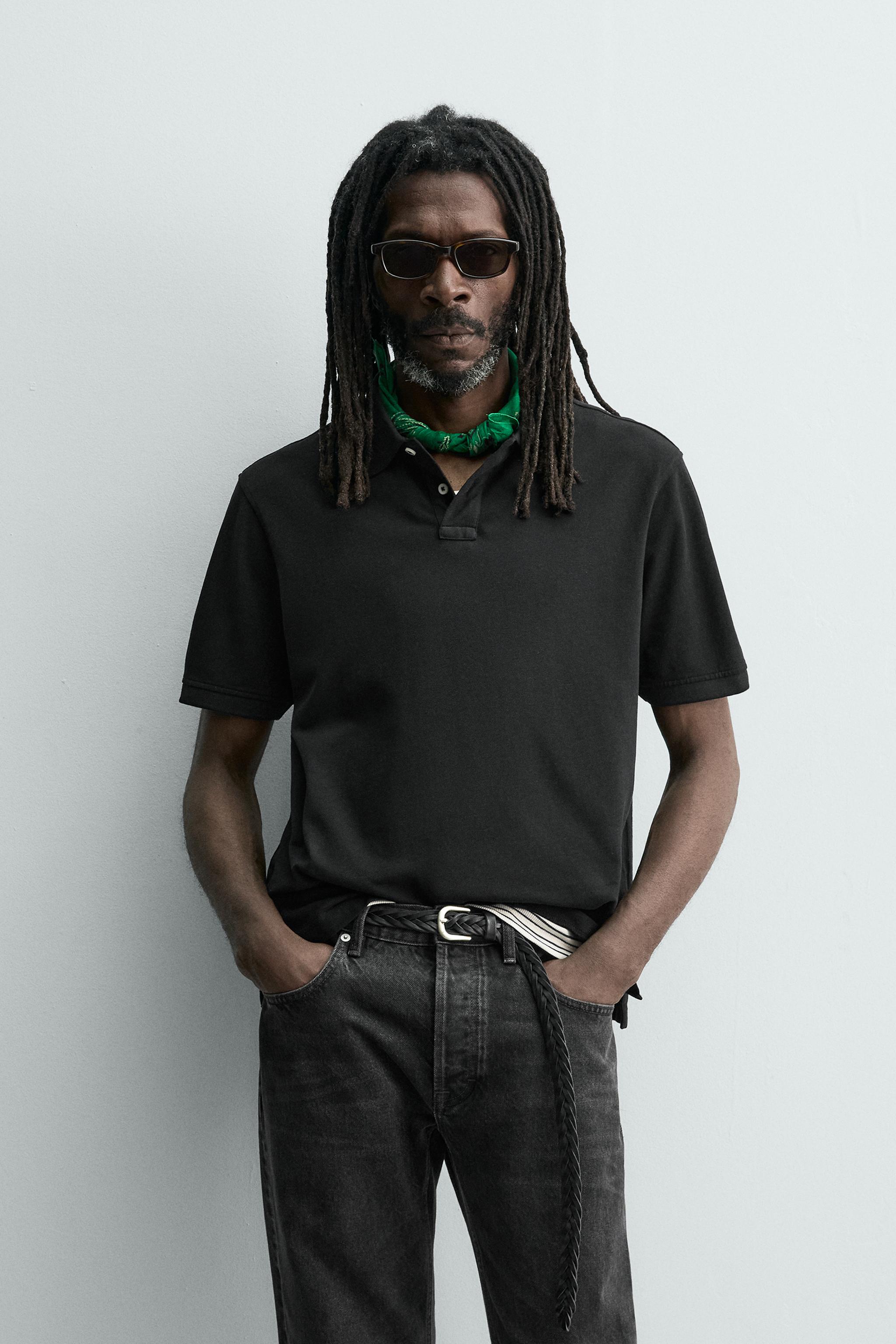 WASHED PIQUÉ POLO SHIRT AARON LEVINE X ZARA